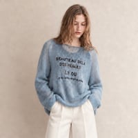 ざっくりニット刺繍PO