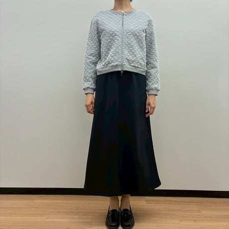 カットジャカード裏毛ジャケット