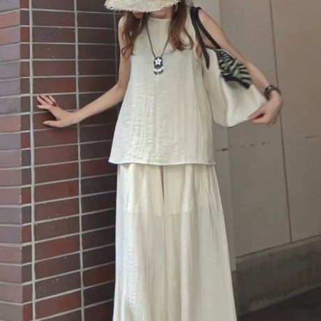 リネンライクリラックスセットアップ