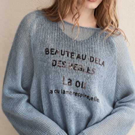 ざっくりニット刺繍PO
