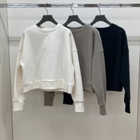 裏毛×ボアプルオーバー