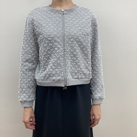 カットジャカード裏毛ジャケット