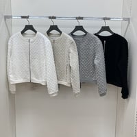 カットジャカード裏毛ジャケット