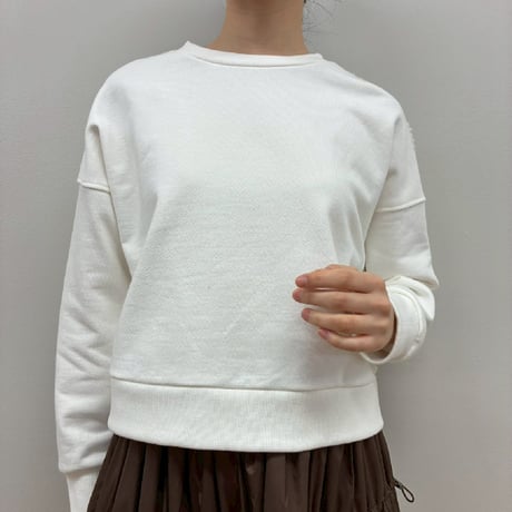 裏毛×バッグボアプルオーバー