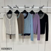 レイヤード カーディガン ウールスイビ