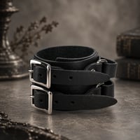 双錠の腕輪 下弦｜レザーブレスレット