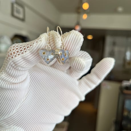 ●ab-597/シルバー製 わすれなぐさのピアス