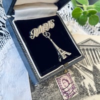 ●ab-615/ 「PARIS」エッフェル塔のスウィングブローチ
