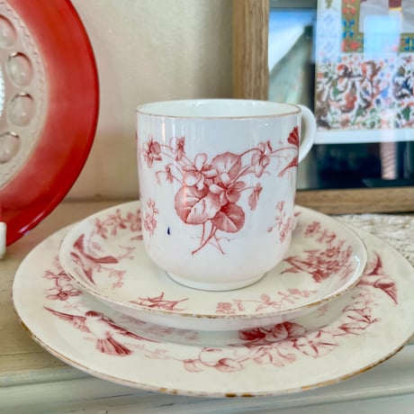 ●po-149/Coalport コールポート 小鳥とすみれのトリオ