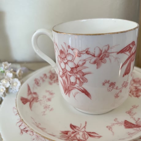 ●po-149/Coalport コールポート 小鳥とすみれのトリオ