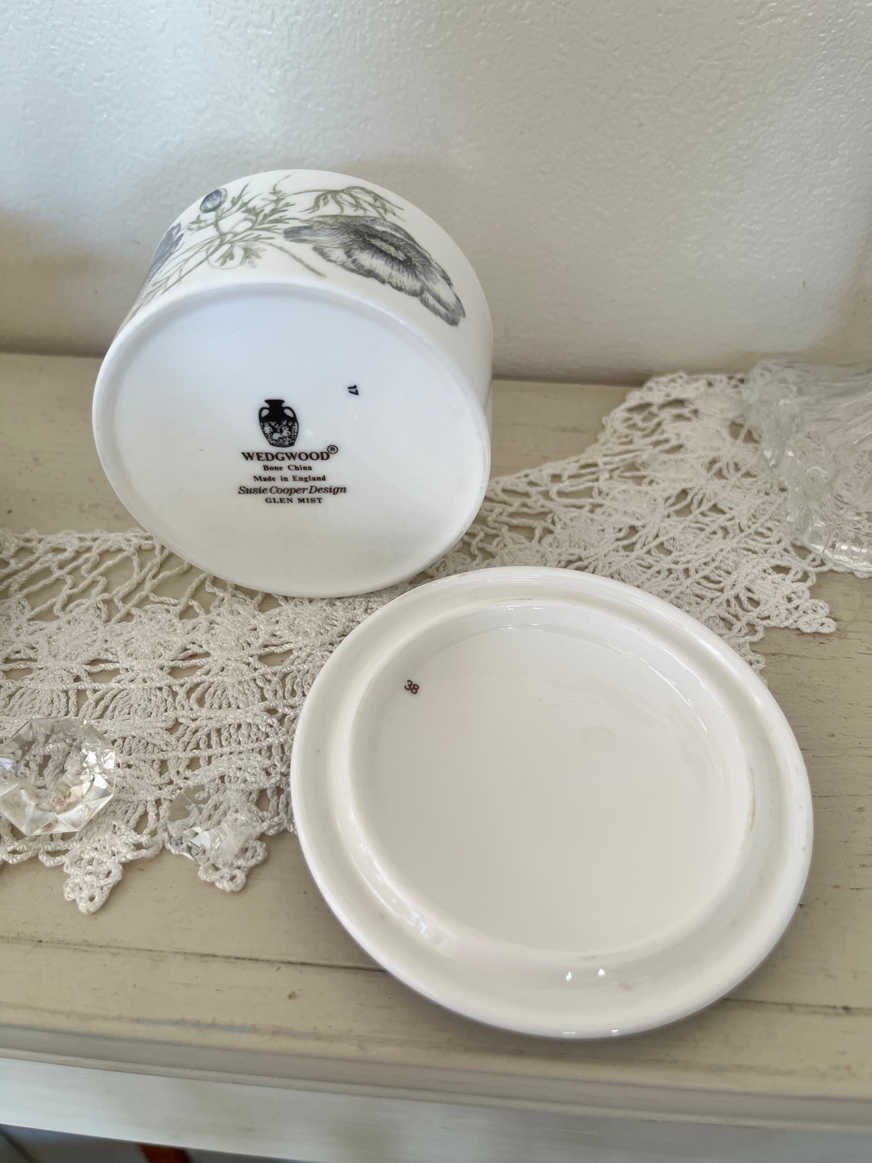  スージークーパー グレンミスト トリンケットボックス 小物入 ○po-222/Wedgwood×スージークーパー グレンミスト ボンボンケース