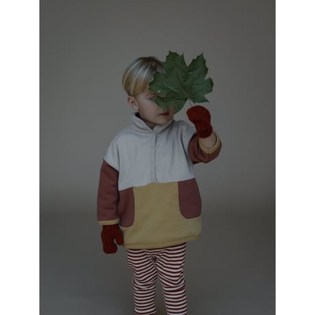 スウェットジャケット Colour Block Sweater (19CBKSW)/organiczoo(ｵｰｶﾞﾆｯｸｽﾞｰ)