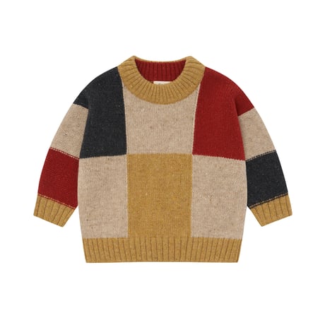 セーター Patchwork Wool Jumper (PATJUMP)/organiczoo(ｵｰｶﾞﾆｯｸｽﾞｰ)