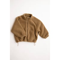 フリースジャンパー Teddy Zip Sweater CAMEL/Façade(ファサード)