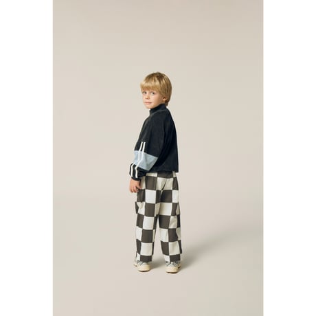 スウェットジャンバー  Grey Color Block Sweatshirt(2Y,3Y,4Y,5/6Y)/The Campamento(カンパメント)