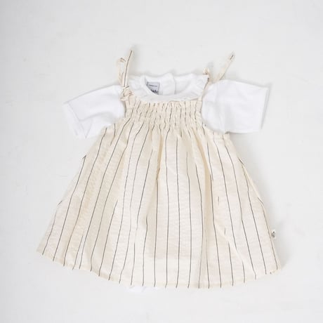 【期間限定 送料無料】チュニックワンピース(2026SS② アイボリー)/apibaby(アピーベビー)