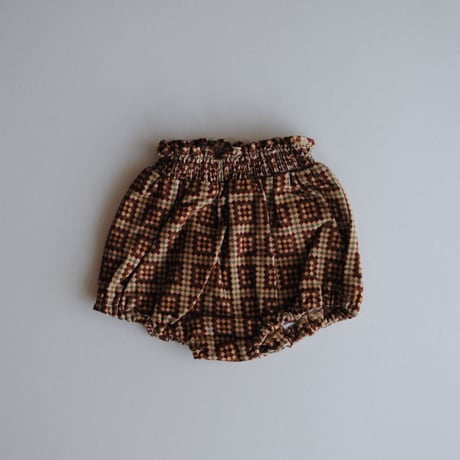 retro pattern corduroy bloomers [pal0564] ボルドー/ &pal(アンドパル)