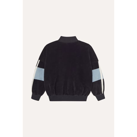 スウェットジャンバー  Grey Color Block Sweatshirt(2Y,3Y,4Y,5/6Y)/The Campamento(カンパメント)