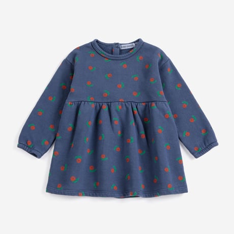 ワンピース Stamp Bloom all over fleece dress(18M/24M)/ bobochoses(ボボショーズ)