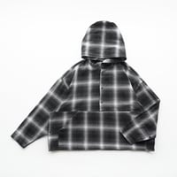 ombre check pullover hoodie (organic cotton)[MS36-1921g]/ mounten(マウンテン)