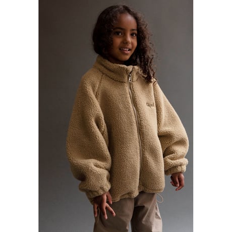 フリースジャンパー Teddy Zip Sweater CAMEL/Façade(ファサード)