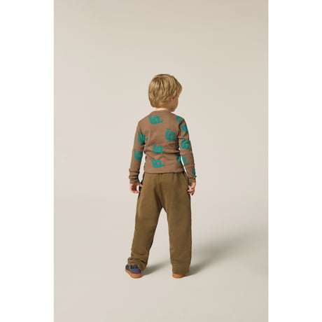 Ｔシャツ Gentleman Allover Brown Tshirt(2Y,3Y,4Y)/The Campamento(カンパメント)