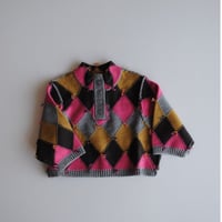 argyle knit pullover [pal0546]グレー/ &pal(アンドパル)