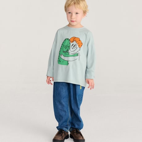 長袖Tシャツ Hug Hairy Monster T-shirt(2-3Y/4-5Y/6-7Y)/ bobochoses(ボボショーズ)