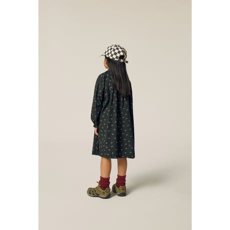 ワンピース Flowers Grey Dress(2Y,3Y,4Y,5/6Y)/The Campamento(カンパメント)