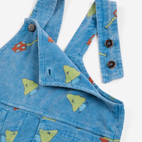 サロペット Mush Monster Duo all over corduroy overall(24M)/ bobochoses(ボボショーズ)