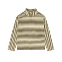 タートルネックT Fern Stripes Turtle Neck Top(19FSTNT)/organiczoo(ｵｰｶﾞﾆｯｸｽﾞｰ)