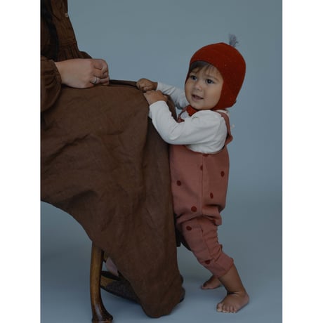 サロペット Rooibos Dots Salopettes(19RDSOZ) /organiczoo(ｵｰｶﾞﾆｯｸｽﾞｰ)