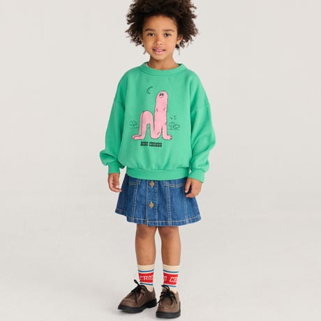 スウェット Long Puff sweatshirt(2-3Y/4-5Y/6-7Y)/ bobochoses(ボボショーズ)