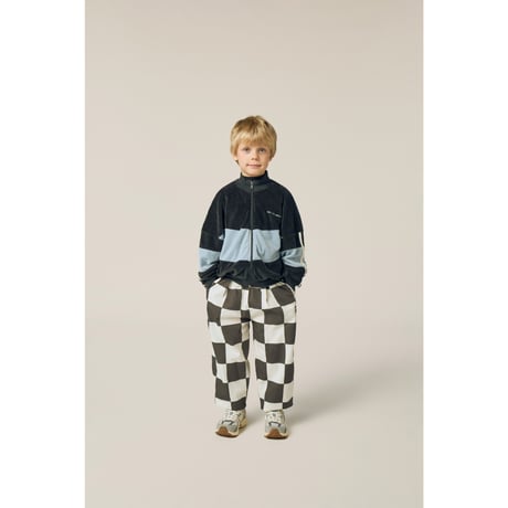 スウェットジャンバー  Grey Color Block Sweatshirt(2Y,3Y,4Y,5/6Y)/The Campamento(カンパメント)