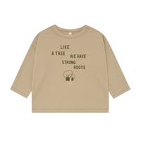 長袖Tシャツ Strong Roots Long Sleeve T-Shirt GOTS(19RLSTGOTS)/organiczoo(ｵｰｶﾞﾆｯｸｽﾞｰ)