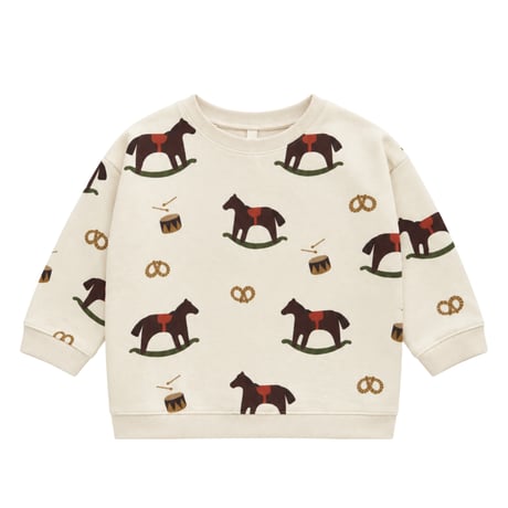 スウェット Rockinghorse Parade Sweatshirt(PARADEBSOZ)/organiczoo(ｵｰｶﾞﾆｯｸｽﾞｰ)