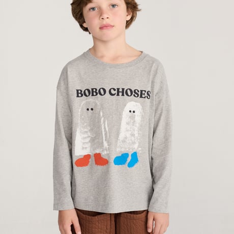長袖Tシャツ Booty Ghosts T-shirt(2-3Y/4-5Y/6-7Y)/ bobochoses(ボボショーズ)