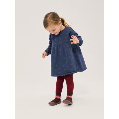 ワンピース Stamp Bloom all over fleece dress(18M/24M)/ bobochoses(ボボショーズ)