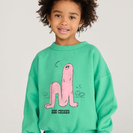 スウェット Long Puff sweatshirt(2-3Y/4-5Y/6-7Y)/ bobochoses(ボボショーズ)