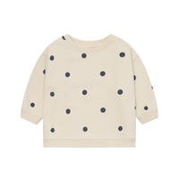 スウェット Fog Blue Dots Sweatshirt GOTS(19FDBSOZGOTS)/organiczoo(ｵｰｶﾞﾆｯｸｽﾞｰ)