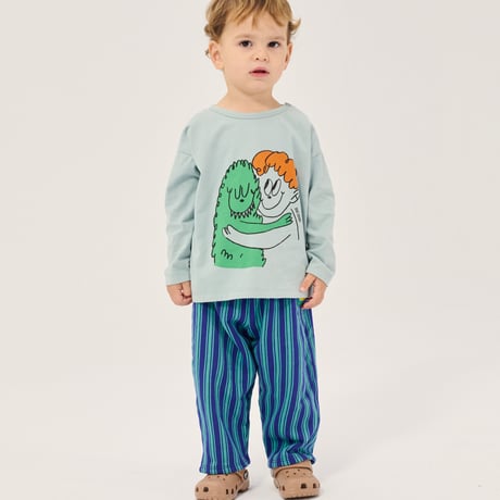 長袖Tシャツ Hug Hairy Monster T-shirt(18M/24M)/ bobochoses(ボボショーズ)