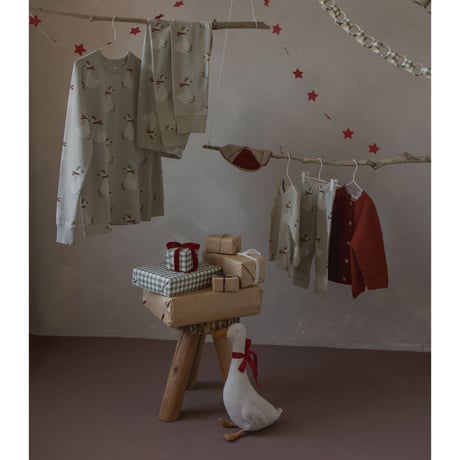 スウェット Christmas Goose Sweatshirt(GOOSEBSOZ)/organiczoo(ｵｰｶﾞﾆｯｸｽﾞｰ)