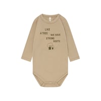 ボディウェア Strong Roots Bodysuit GOTS(19RLSBGOTS) /organiczoo(ｵｰｶﾞﾆｯｸｽﾞｰ)