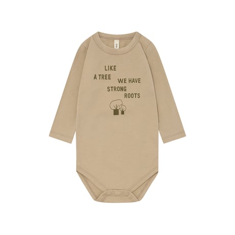 ボディウェア Strong Roots Bodysuit GOTS(19RLSBGOTS) /organiczoo(ｵｰｶﾞﾆｯｸｽﾞｰ)