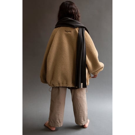 フリースジャンパー Teddy Zip Sweater CAMEL/Façade(ファサード)