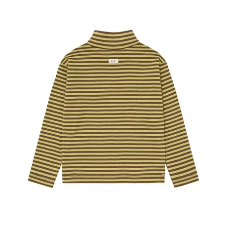 タートルネックT Chicory Stripes Turtle Neck Top(19CSTNT)/organiczoo(ｵｰｶﾞﾆｯｸｽﾞｰ)