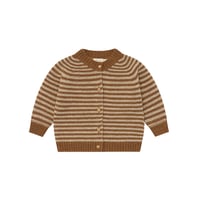 カーディガン Chestnut Stripes Wool Cardigan (CSWCARD)/organiczoo(ｵｰｶﾞﾆｯｸｽﾞｰ)