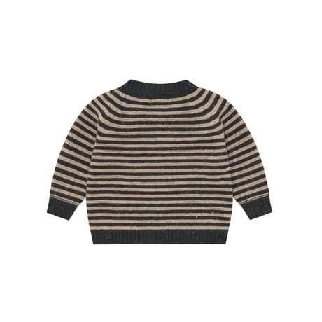 カーディガン Charcoal Stripes Wool Cardigan (CHSWCARD)/organiczoo(ｵｰｶﾞﾆｯｸｽﾞｰ)