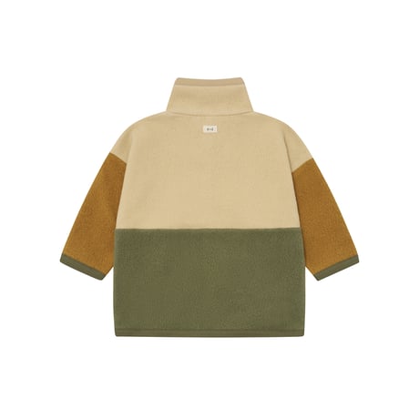 フリースジャケット Colour Block Fleece Sweater (19CBKFSW)/organiczoo(ｵｰｶﾞﾆｯｸｽﾞｰ)