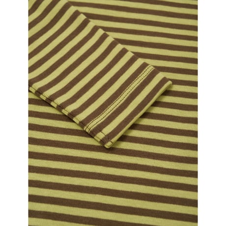 タートルネックT Chicory Stripes Turtle Neck Top(19CSTNT)/organiczoo(ｵｰｶﾞﾆｯｸｽﾞｰ)
